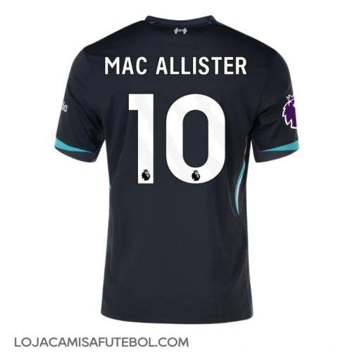 Camisa de Futebol Liverpool Alexis Mac Allister #10 Equipamento Secundário 2024-25 Manga Curta